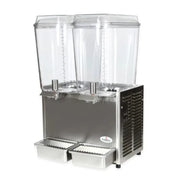 D25-4 | Dispensador doble de jugos con pulpa Crathco  37.8 L con sistema antiderrames y acero inoxidable