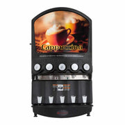 PIC-5 | Dispensador de bebidas calientes Grindmaster para 5 sabores con tanque de 18.9 L y tolvas de 2.5 kg