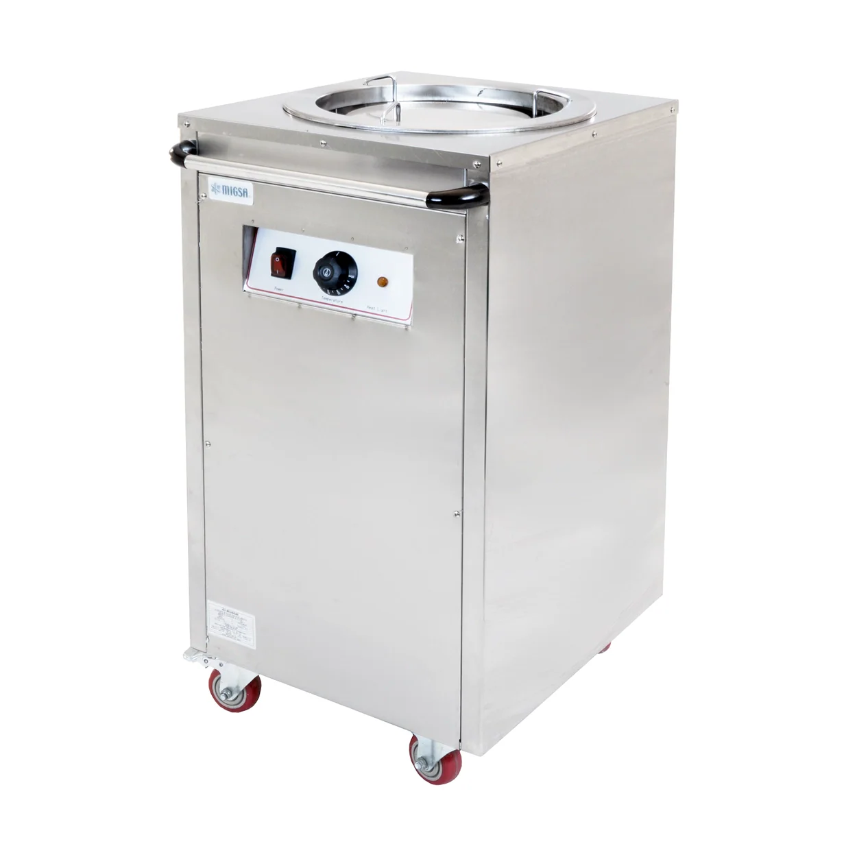 MCP-1  | Calentador eléctrico sencillo de platos Migsa 0.4 kW con capacidad hasta 75 platos