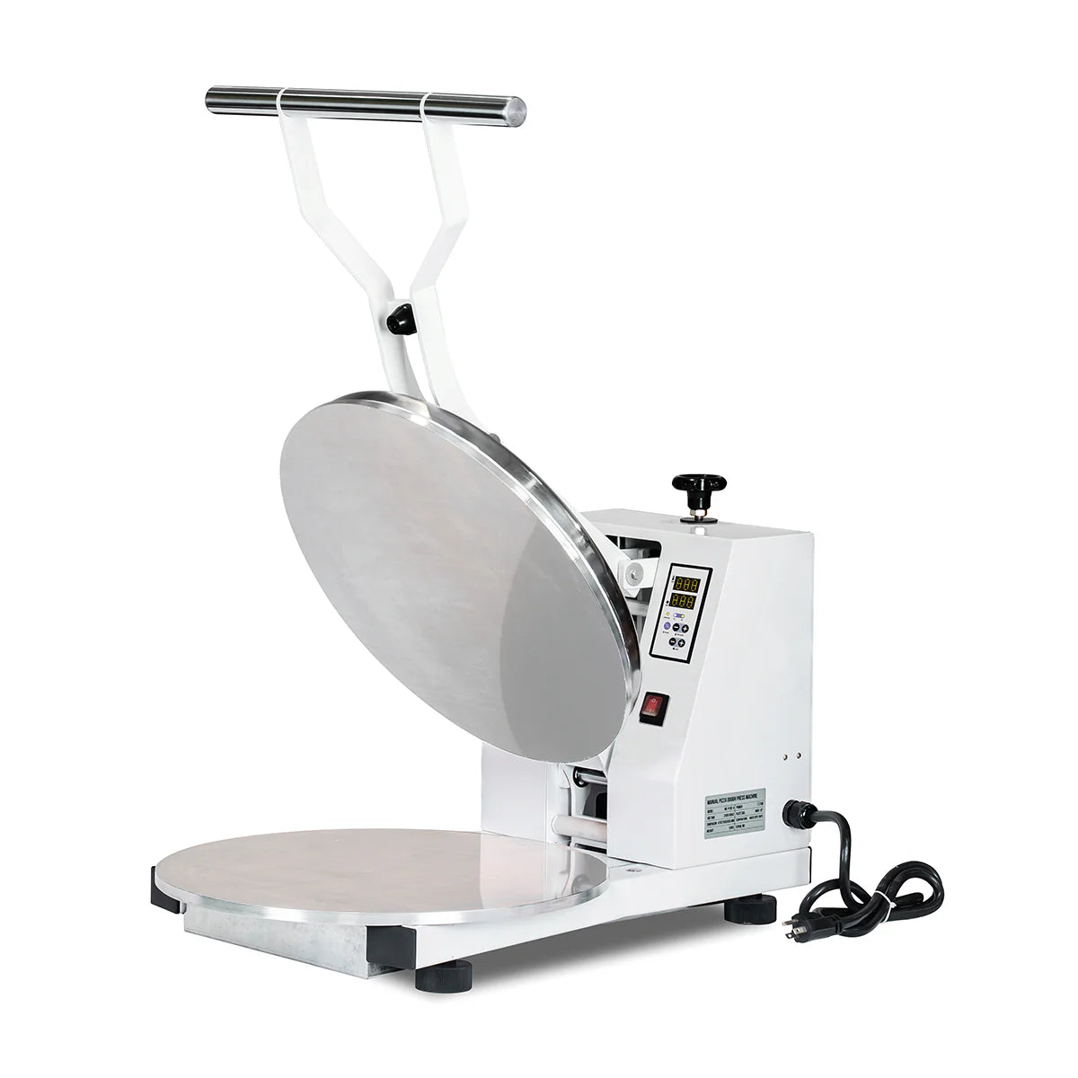 ME-P18E-UM | Formadora manual de pizzas Migsa 18" con controles digitales y ajuste de grosor