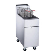 MGEF-3-MG | Freidora comercial a gas natural Migsa 18 L con 3 quemadores y 2 canastillas