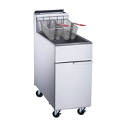 MGEF-4-MG  | Freidora comercial a gas LP Migsa 22 L con 4 quemadores y 2 canastillas