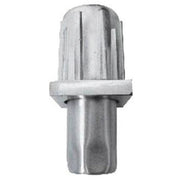 BXY-008 | Regatón nivelador Migsa de acero inoxidable y zinc para tubo cuadrado de 1 1/2" en caja con 100 piezas