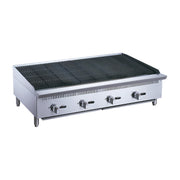RFS-48-MG | Asador comercial a gas Migsa de 4 quemadores radiantes en acero inoxidable