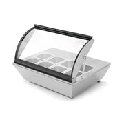 RTR-67L | Base caliente eléctrica de sobremesa Migsa 500 W con 8 insertos y tapa de cristal