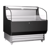 RTS-186L | Tramo abierto refrigerado Migsa 186 L de bajo perfil con cortina nocturna e iluminación LED