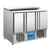 S903 | Barra fría para ensaladas Migsa 420 L con 3 puertas e insertos incluidos