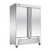 UR-54F-2 | Congelador vertical de acero inoxidable Migsa 47 ft³ con 2 puertas sólidas y control digital