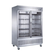 UR-54C-2G | Refrigerador vertical de acero inoxidable Migsa 1350 L con 2 puertas de cristal y control digital de temperatura