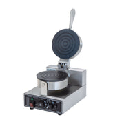 WDR-1 | Wafflera de disco Migsa 1000 W con plato de teflón, termostato ajustable y temporizador de 5 min