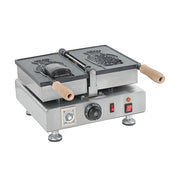 WTM-1 | Wafflera taiyaki tipo cono Migsa 1600 W con plato de teflón, termostato ajustable y temporizador de 5 min