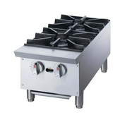 XRB-2-MG | Parrilla comercial a gas Migsa con 2 quemadores de 56000 BTU/h y parrilla de fundición