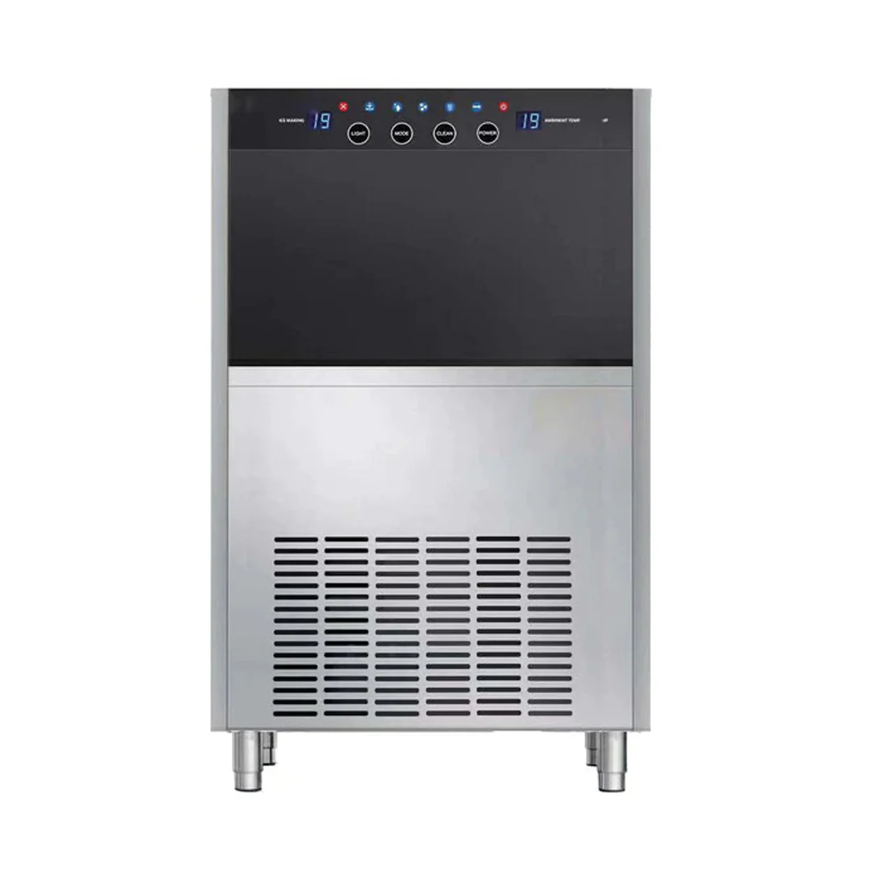 HB-100F | Máquina fabricadora de hielo frappé Migsa 100 kg por día con depósito de 30 kg y filtro de agua incluido