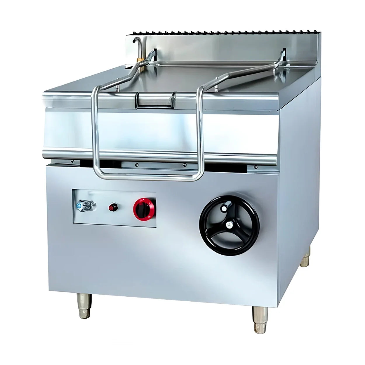ZH-RS | Sartén a gas Migsa 80 L con tapa y quemador de 81888 BTU